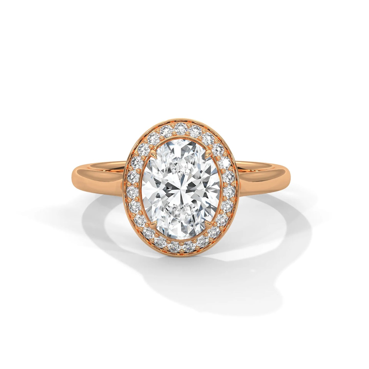 2.0ct oval cut moissanite halo solitaire ring 925 sterling silver engagement band