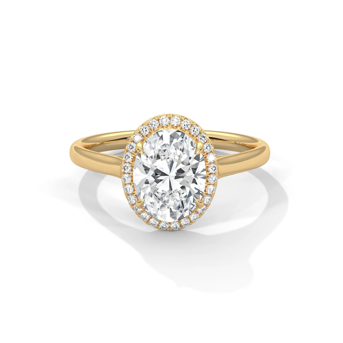 2.0ct oval cut moissanite halo solitaire ring 925 sterling silver engagement band