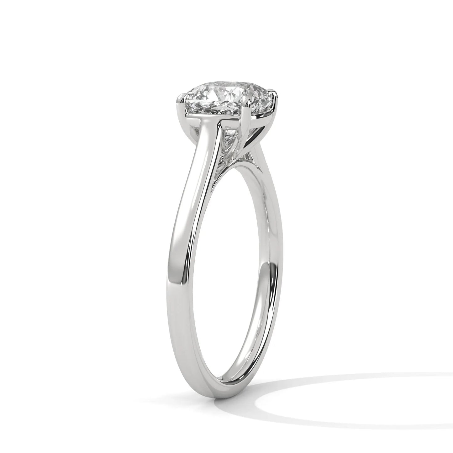 2.0ct cushion cut moissanite solitaire ring 925 sterling silver classic engagement band