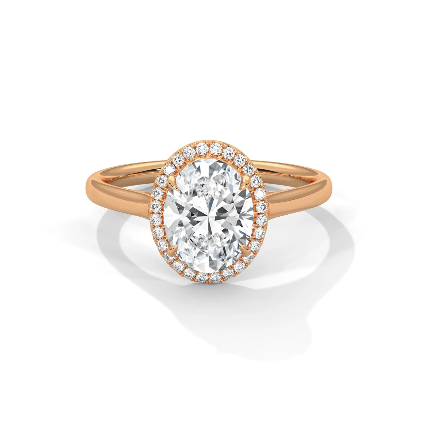 2.0ct oval cut moissanite halo solitaire ring 925 sterling silver engagement band