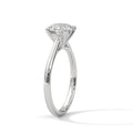 2.0ct Round Brilliant Cut Moissanite Solitaire Ring 925 Sterling Silver Classic Engagement Band