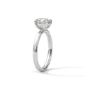 1.67ct Oval Cut Moissanite Solitaire Ring 925 Sterling Silver Classic Engagement Band