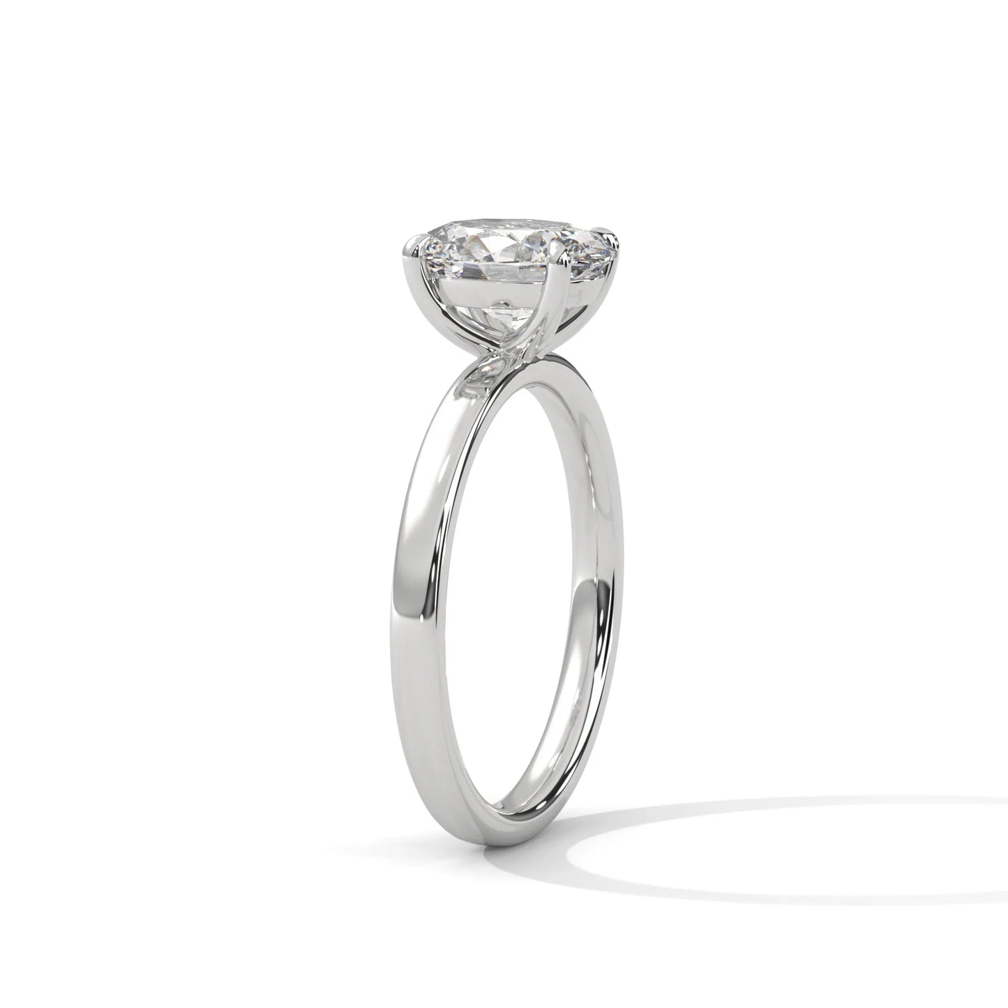 1.67ct oval cut moissanite solitaire ring 925 sterling silver classic engagement band