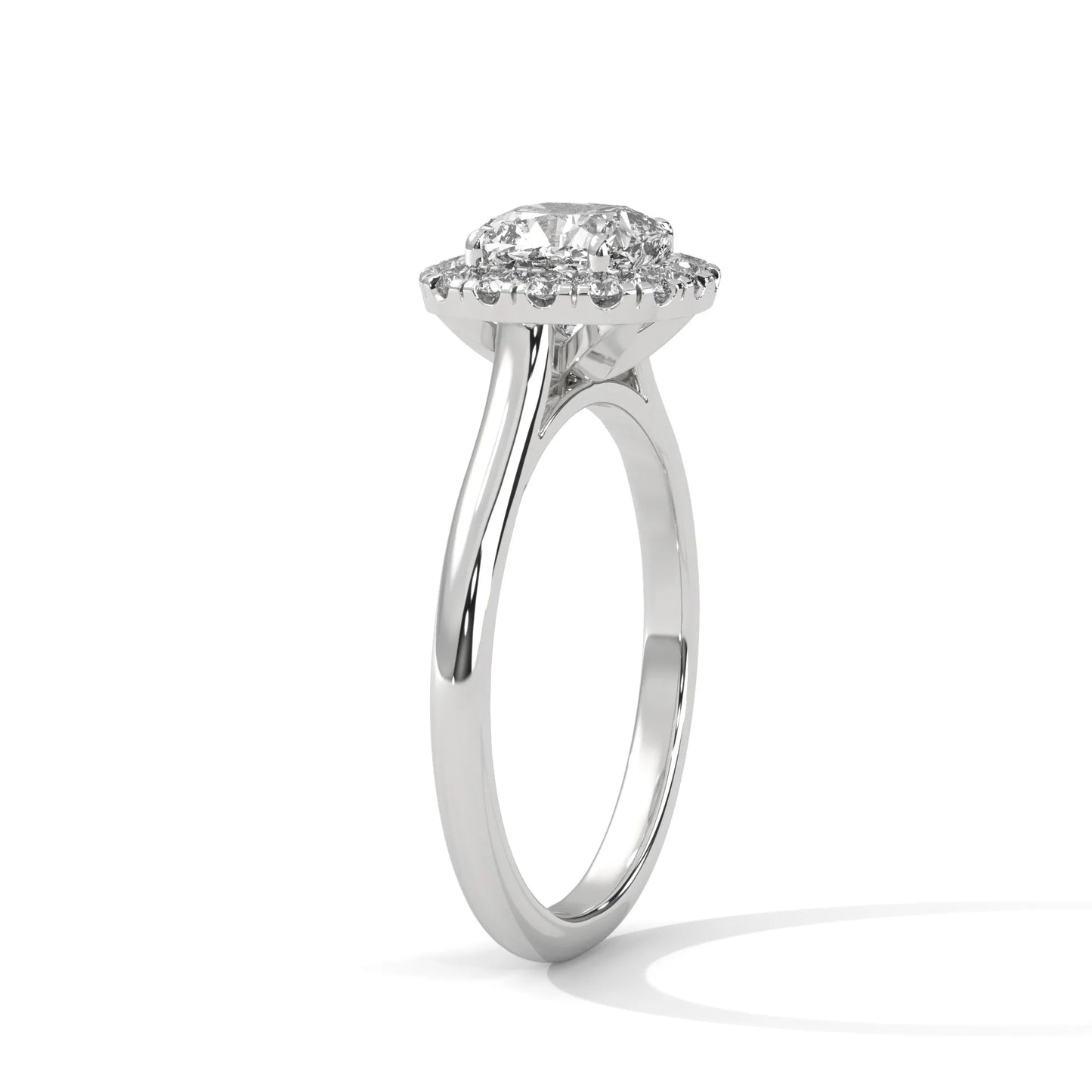 2.0ct cushion cut moissanite halo solitaire ring 925 sterling silver engagement band