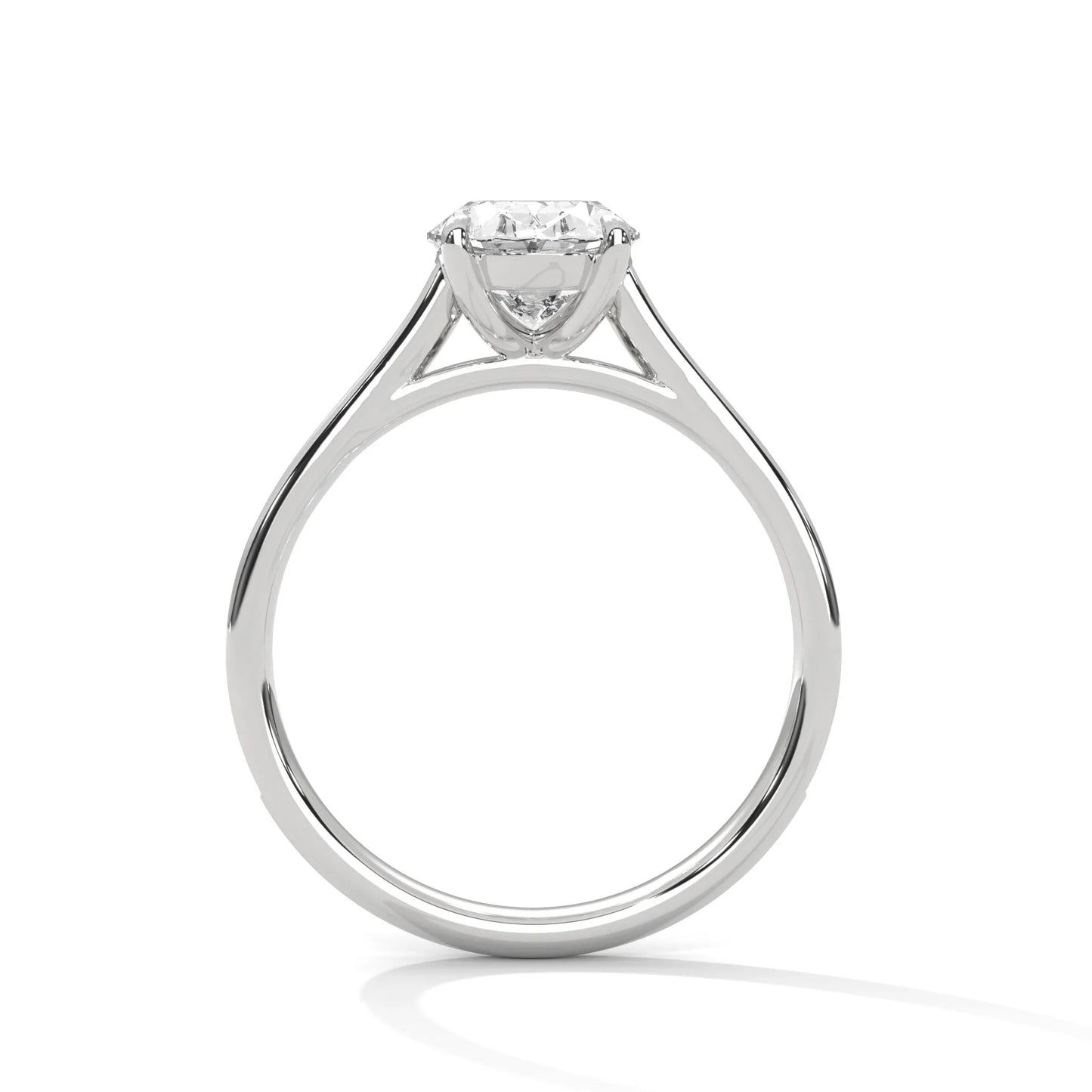 2.0ct oval cut moissanite solitaire ring with pave set band 925 sterling silver engagement band