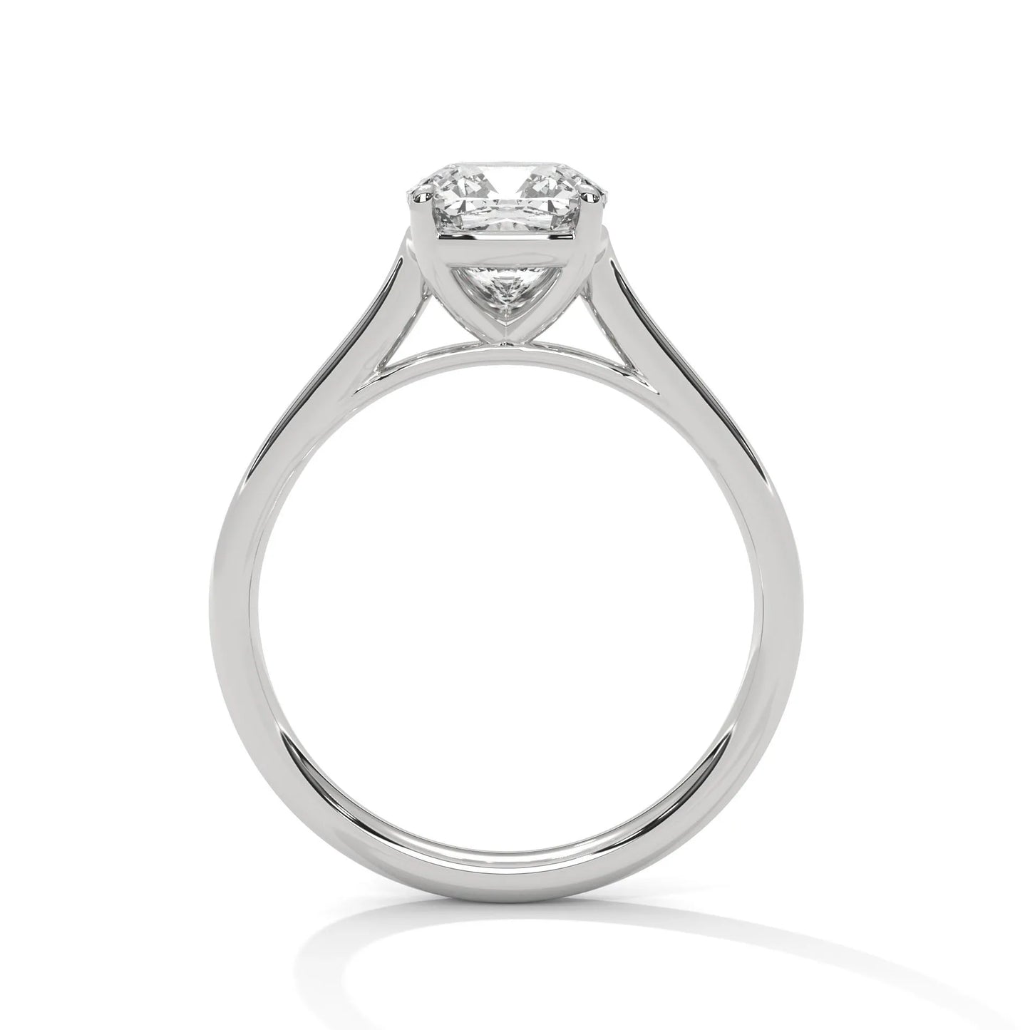 2.0ct cushion cut moissanite solitaire ring 925 sterling silver classic engagement band