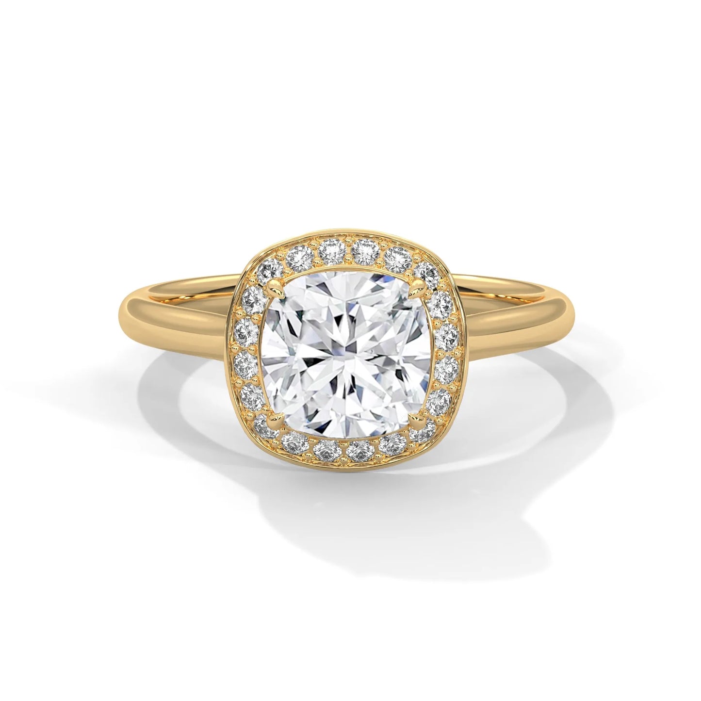 2.20ctw cushion cut moissanite halo solitaire ring 925 sterling silver engagement band
