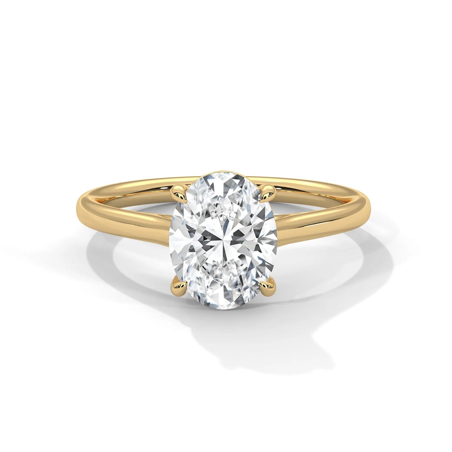 2.0ct oval cut moissanite solitaire ring 925 sterling silver classic engagement band
