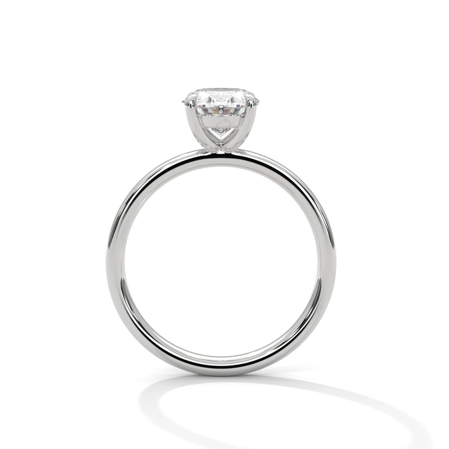 1.67ct oval cut moissanite solitaire ring 925 sterling silver classic engagement band