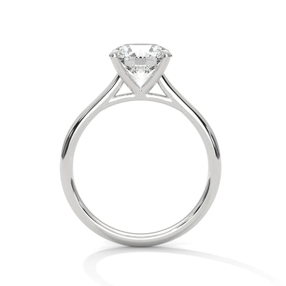 2.0ct Round Brilliant Cut Moissanite Solitaire Ring 925 Sterling Silver Classic Engagement Band