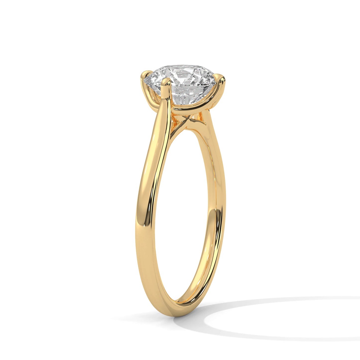 2.0ct round brilliant cut moissanite solitaire ring 925 sterling silver lotus prong setting